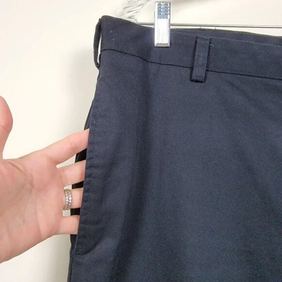 Van Heusen Mens Pants Black Size 38x34 Classic Cotton Dress Work Trousers - Picture 4 of 11